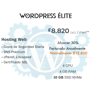Web Hosting Professional WordPress Elite