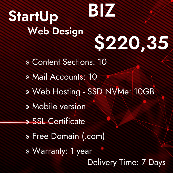 Diseno Web Startup Biz En